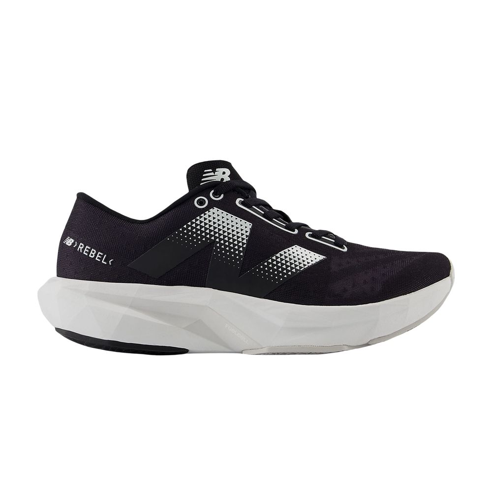 Pre-owned New Balance Wmns Fuelcell Rebel V4 Wide 'black White Grey Matter' | Women's Size 5.5