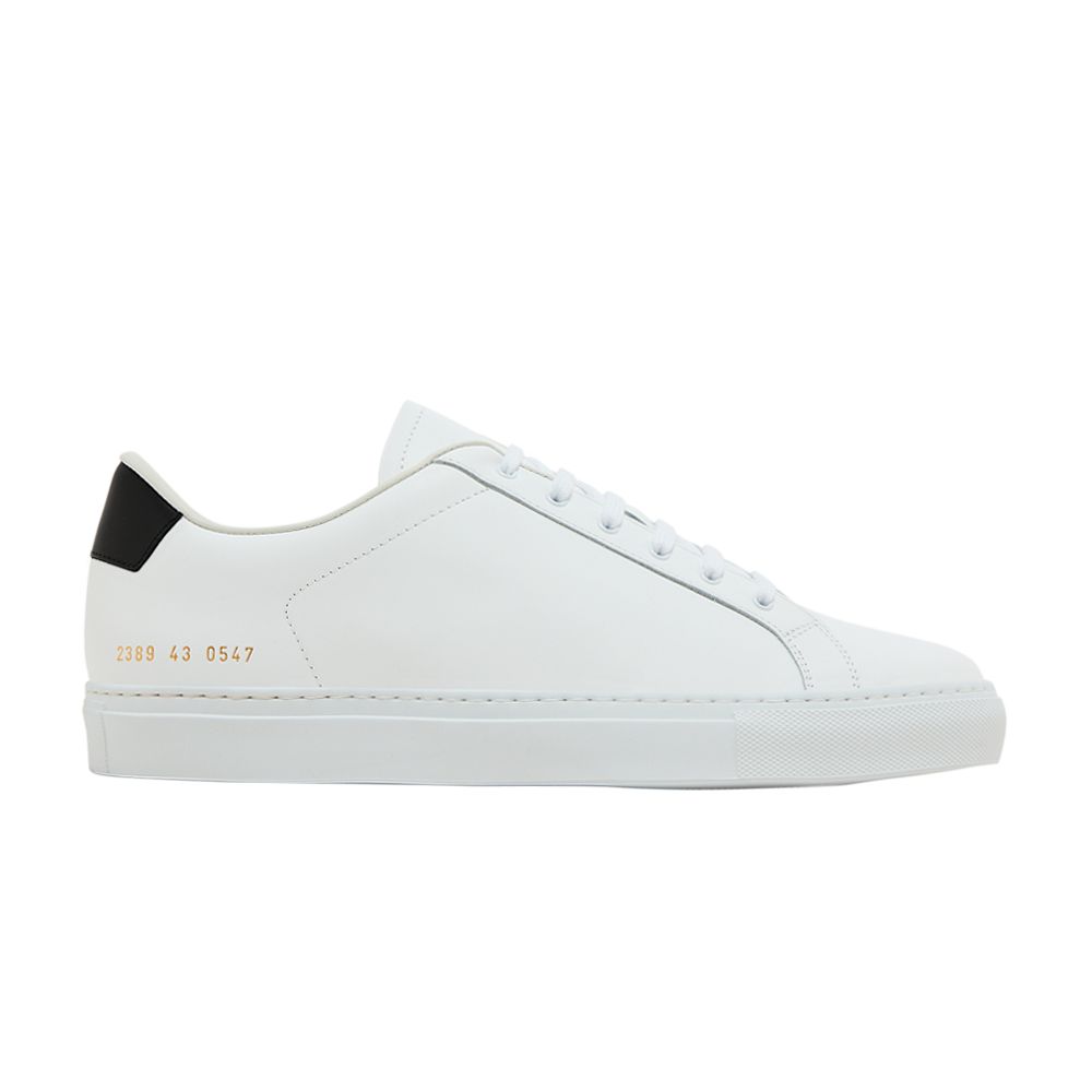 Pre-owned Common Projects Retro Low 'white Black' | Men's Size 40