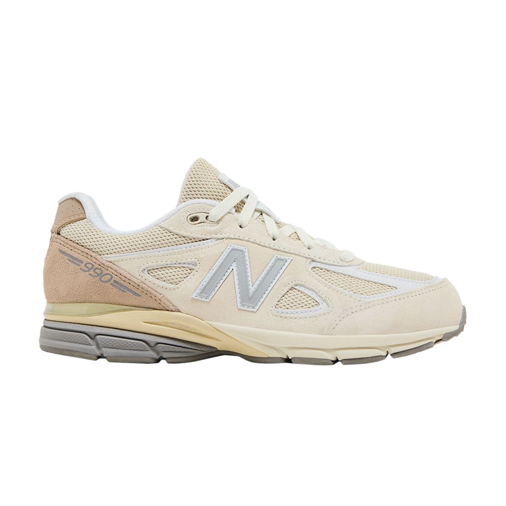 Pre-owned New Balance Teddy Santis X 990v4 Big Kid Wide 'limestone' | Cream | Kid's Size 5.5