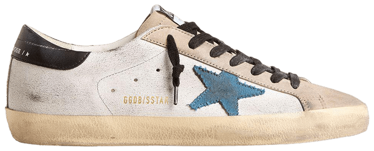 Golden Goose Superstar White Light Blue Black