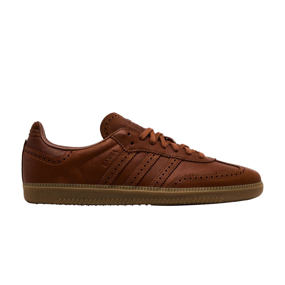 Pre-owned Adidas Originals Adidas Samba Og 'brogue Pack - Dust Rust' | Brown | Men's Size 4
