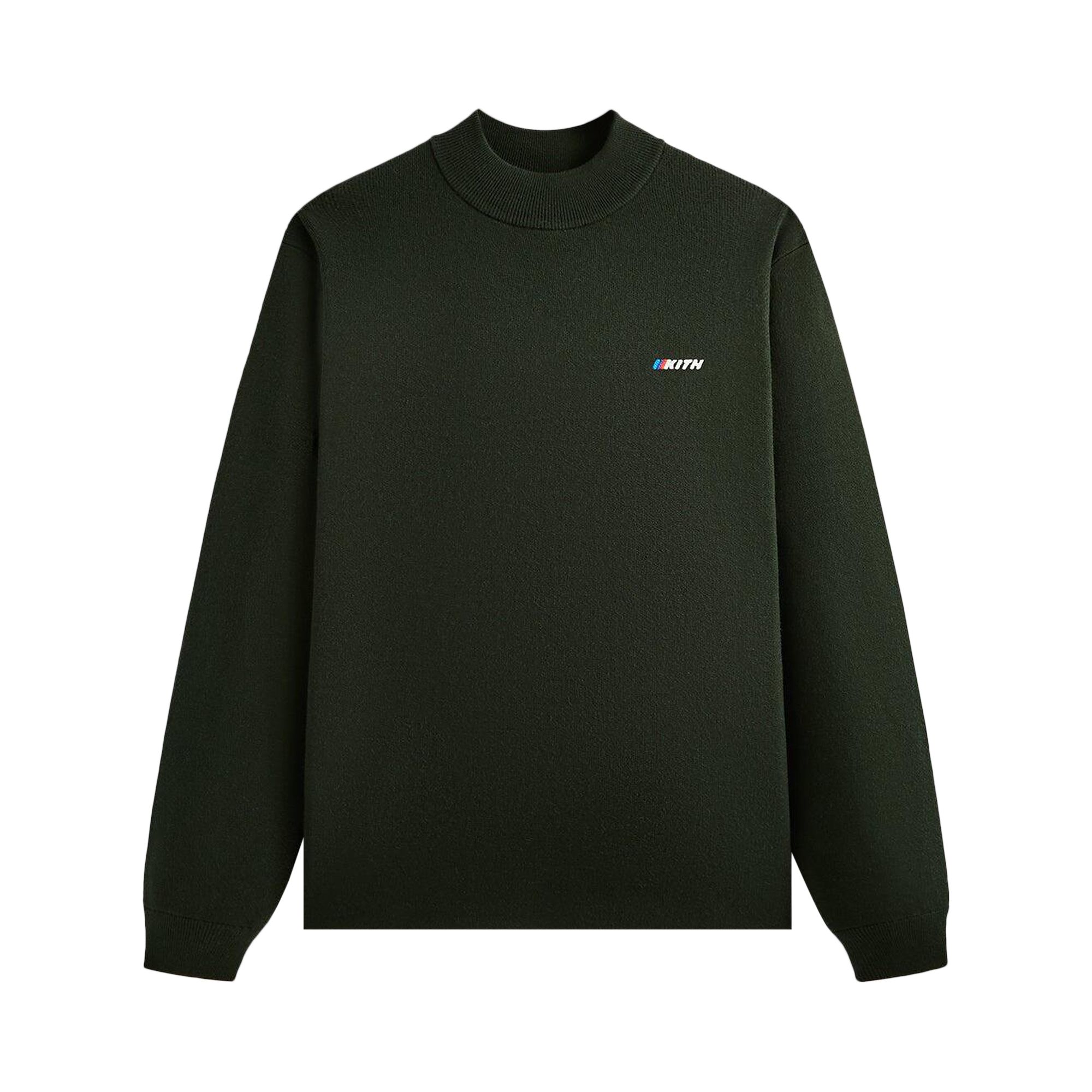 Pre-owned Kith For Bmw Knit Long Sleeve Mock Neck 'vitality' | Green | Men's Size S