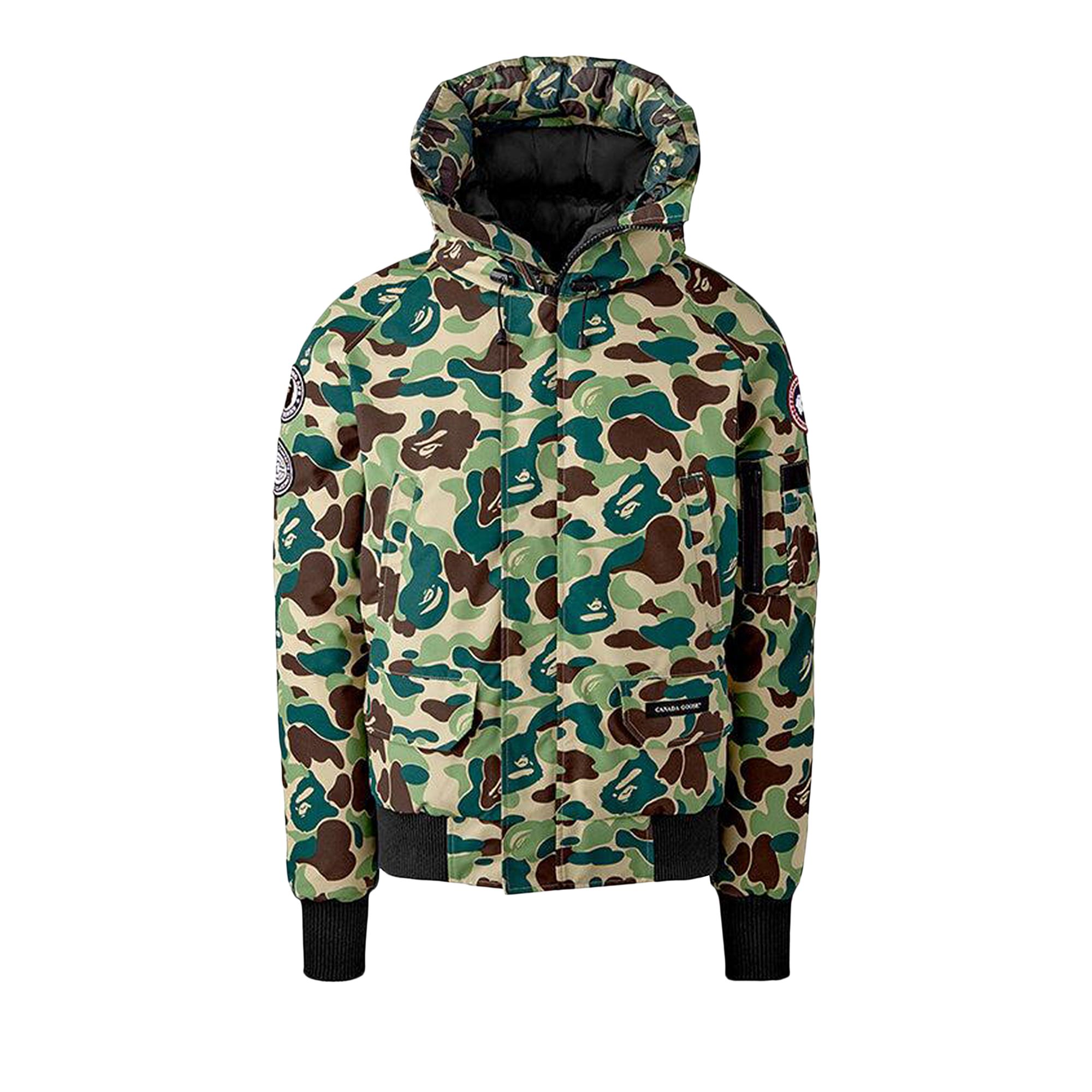 Pre-owned Bape X Concepts X Canada Goose Chilliwack Bomber 'giant Abc Camo' | Green | Men's Size S