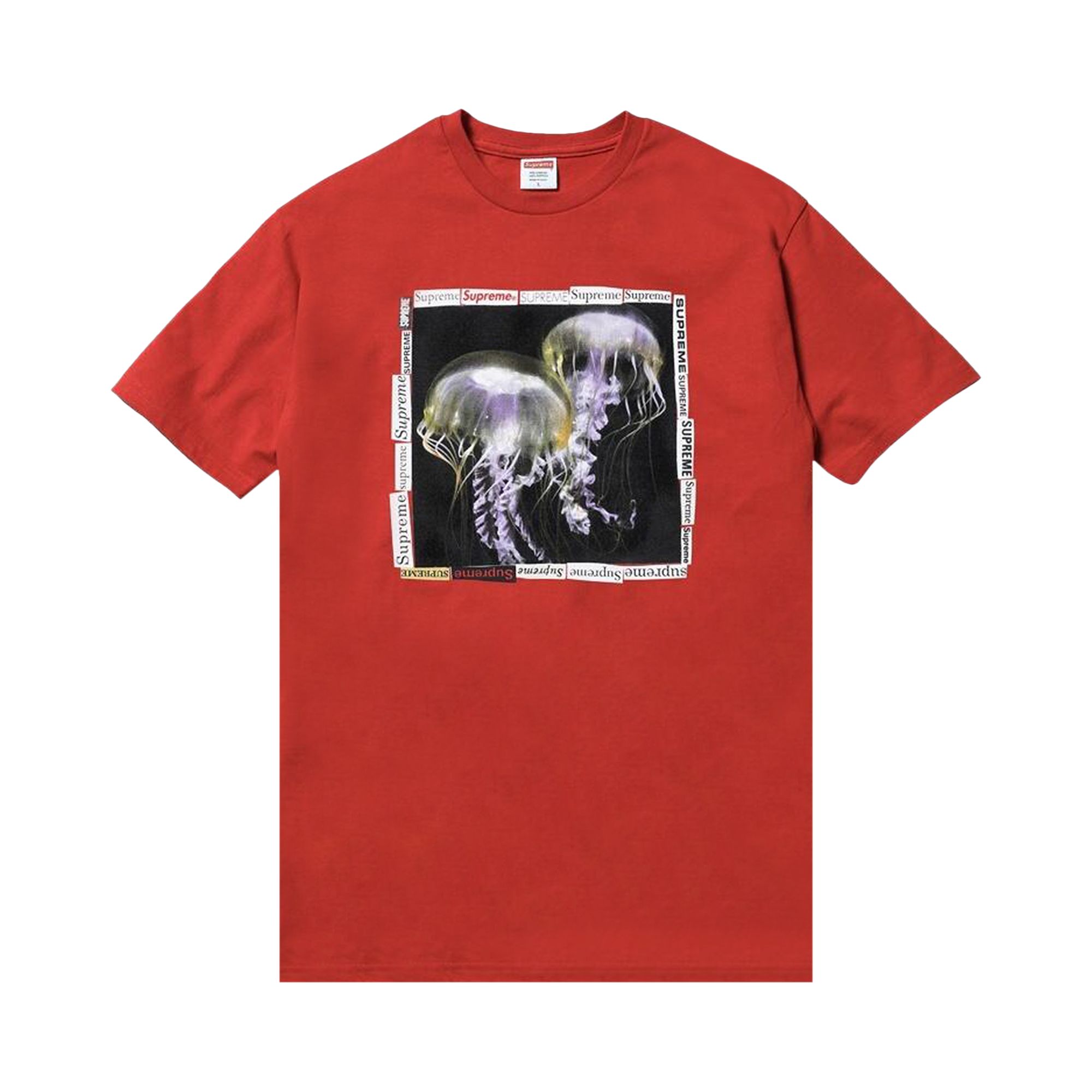 Pre-owned Supreme Jellyfish T-shirt 'red' | Men's Size Xl