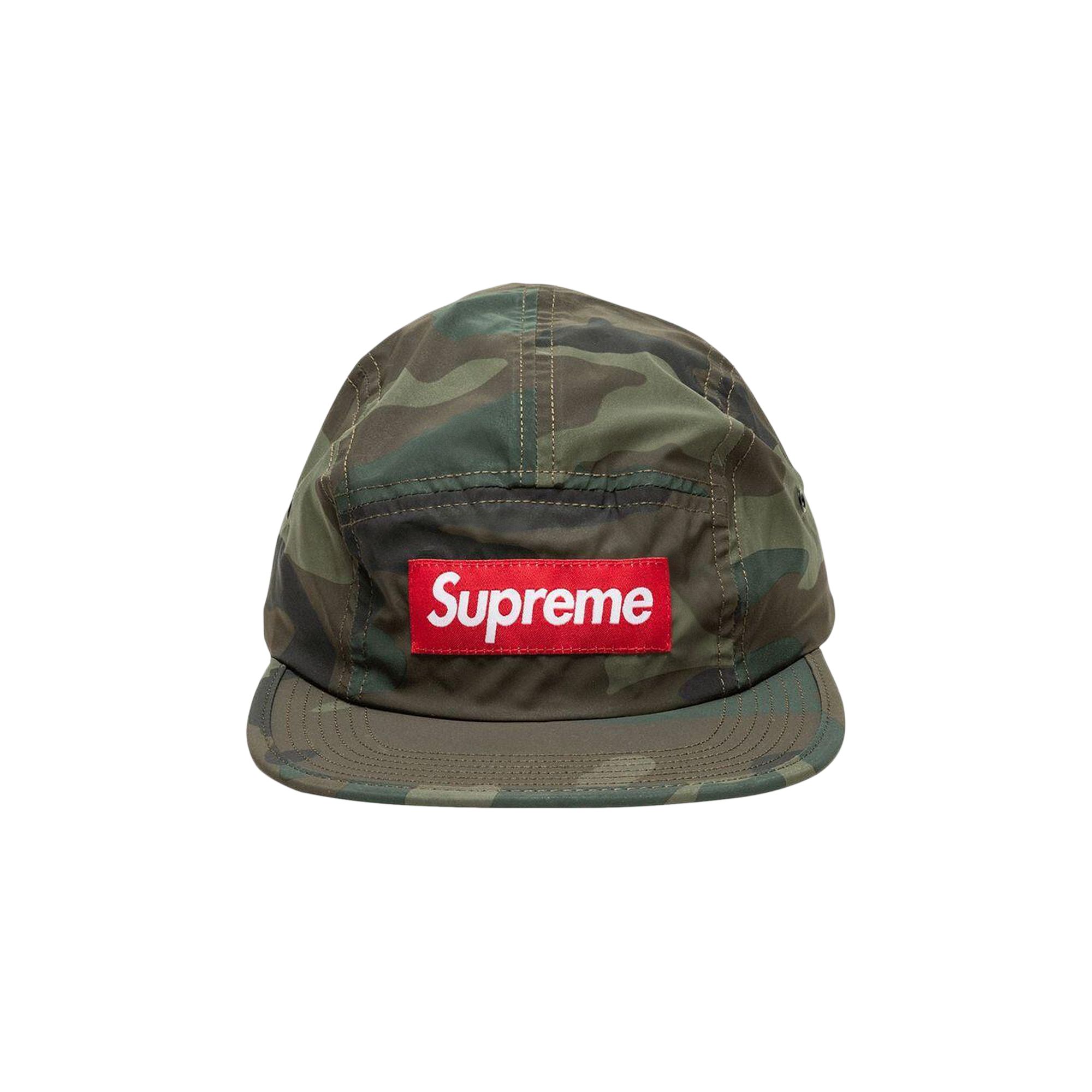 Pre-owned Supreme Reflective Camo Camp Cap 'woodland Camo' | Green | Men's Size Onesize