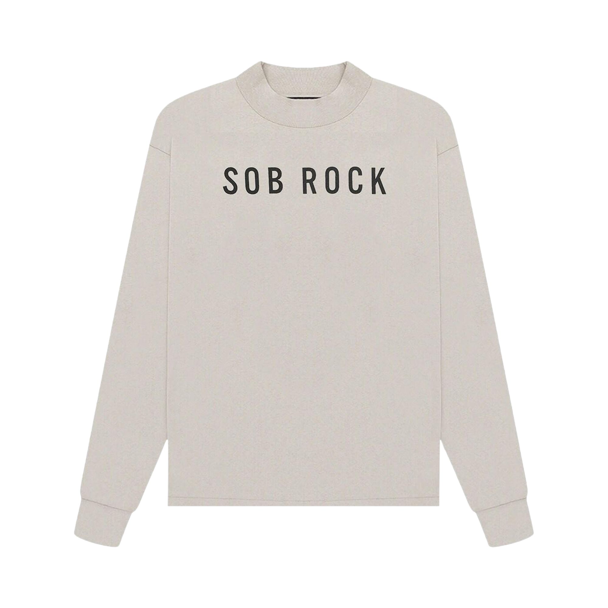 Pre-owned Fear Of God X John Mayer Sob Rock Souvenir Ls T-shirt 'cement' | Cream | Men's Size Xl