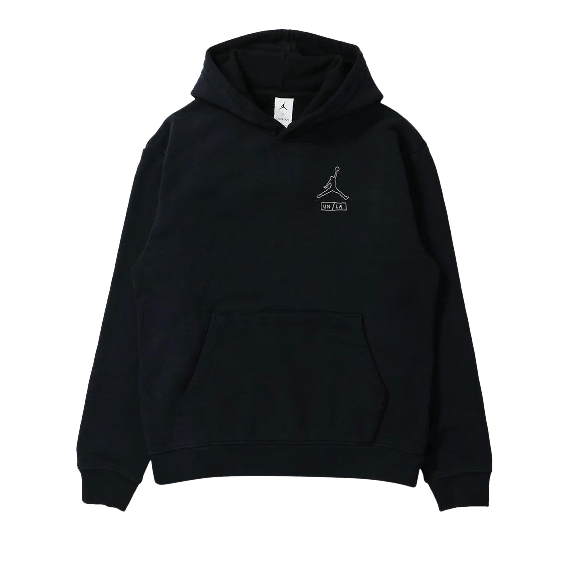 Pre-owned Air Jordan X Union La Fleece Hoodie 'black' | Men's Size Xl