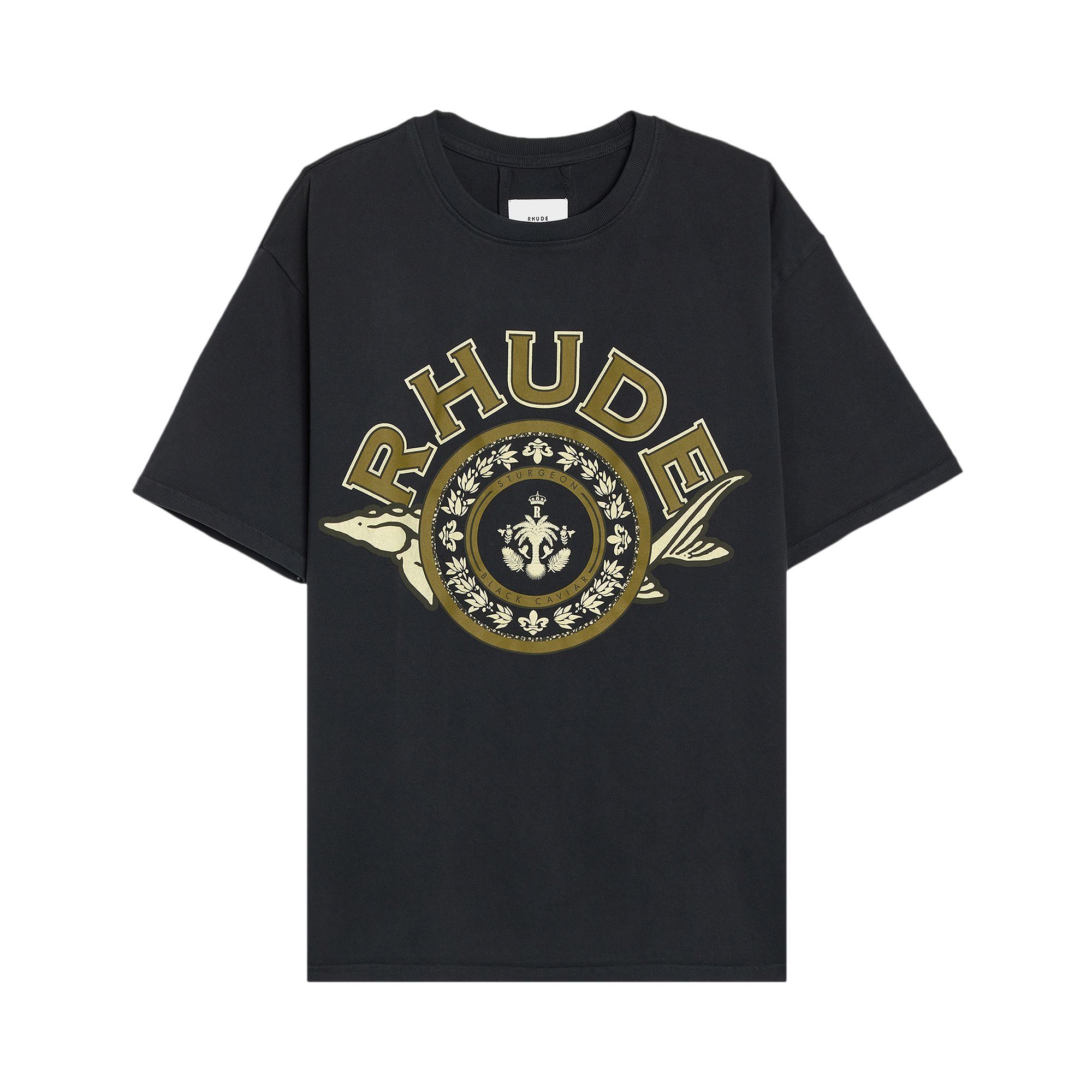 Pre-owned Rhude Black Caviar Tee 'vintage Black' | Men's Size Xxl