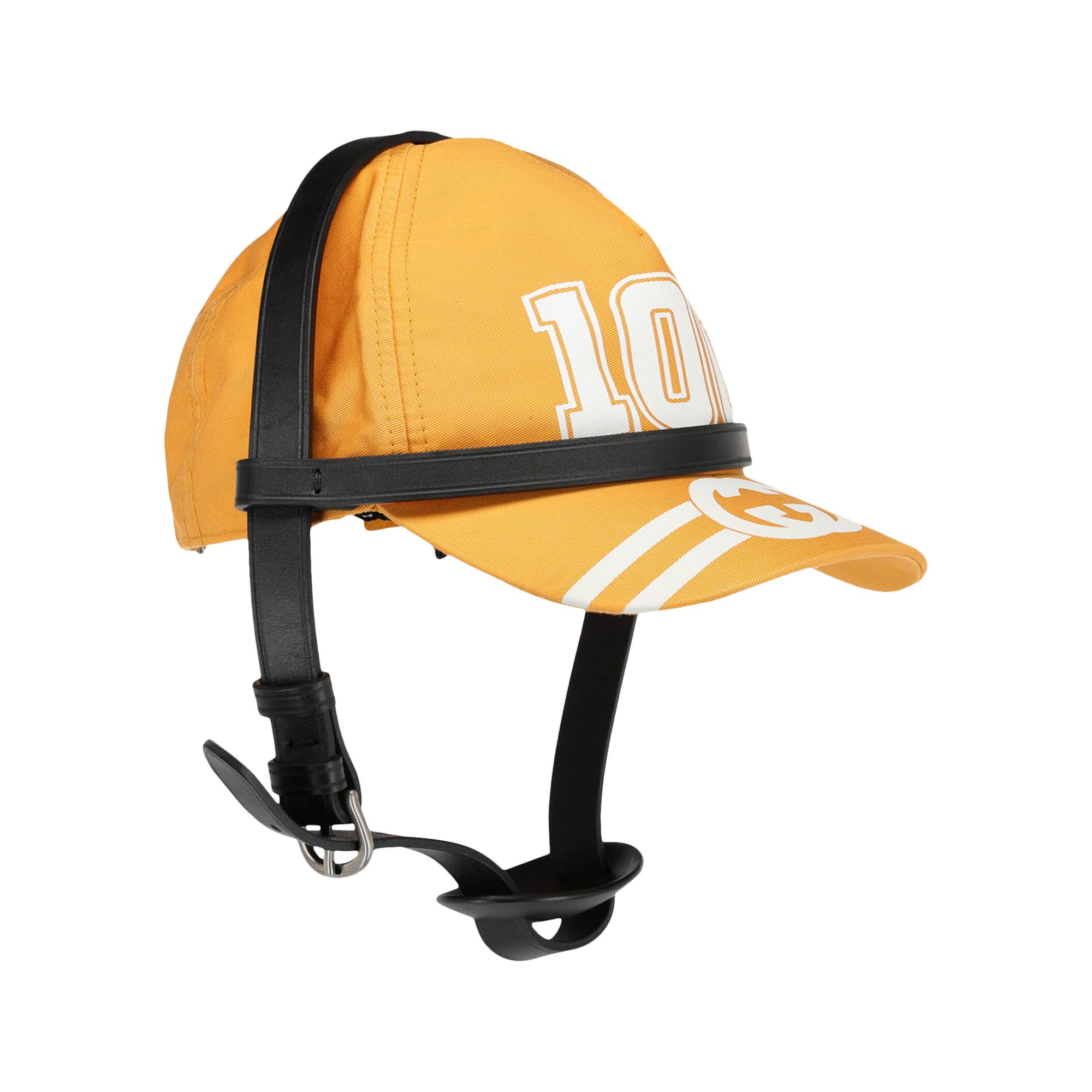 Pre-owned Gucci 100 Baseball Hat With Harness 'yellow'