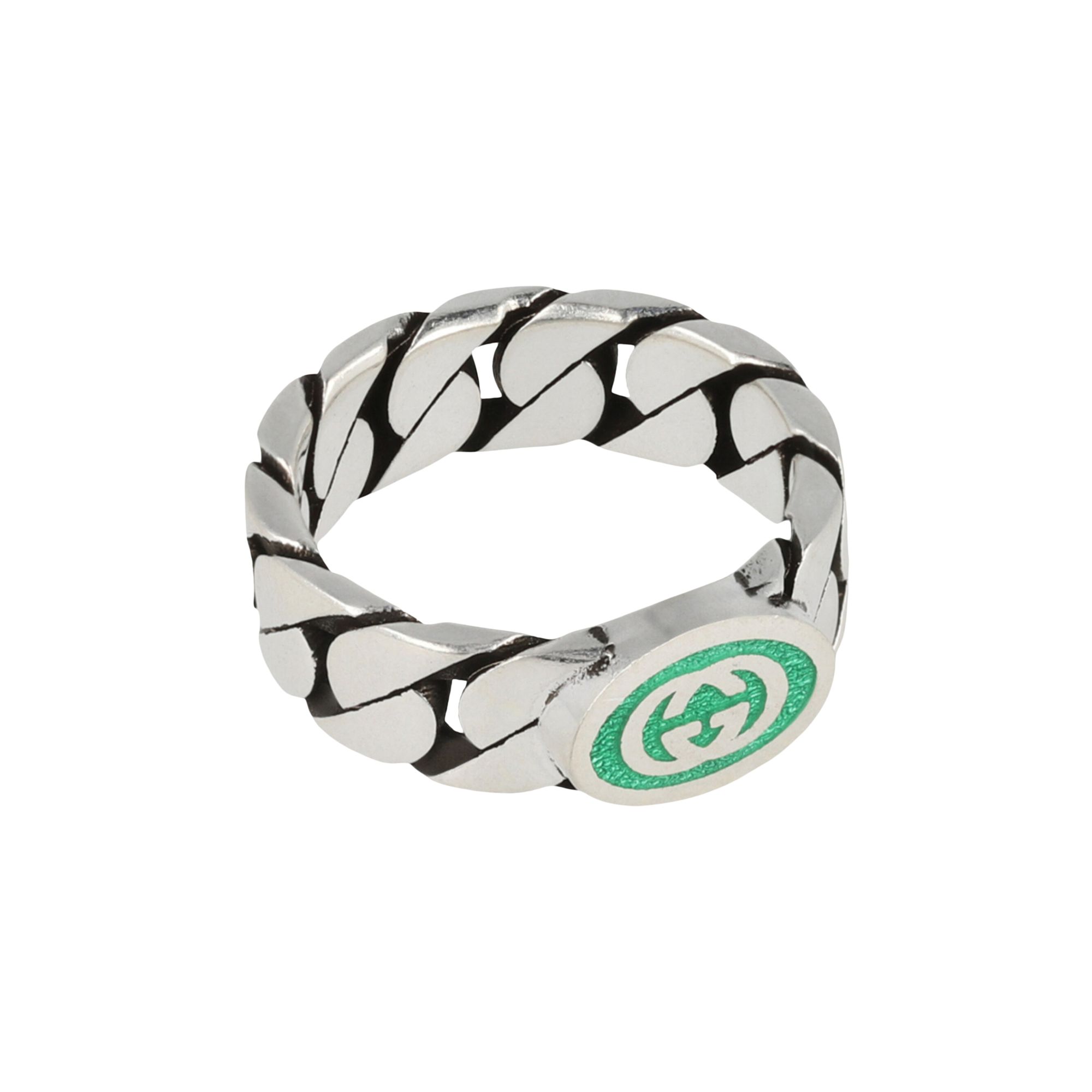 Pre-owned Gucci Interlocking G Ring 'silver' | Men's Size 13