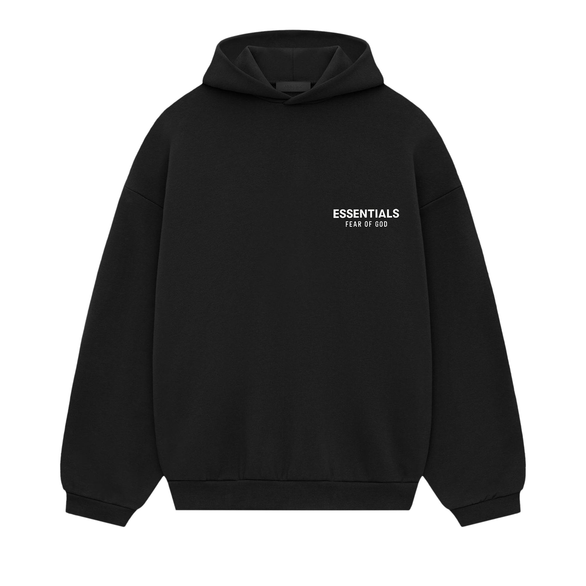 Pre-owned Essentials Fear Of God  Fleece Hoodie 'black' | Men's Size S