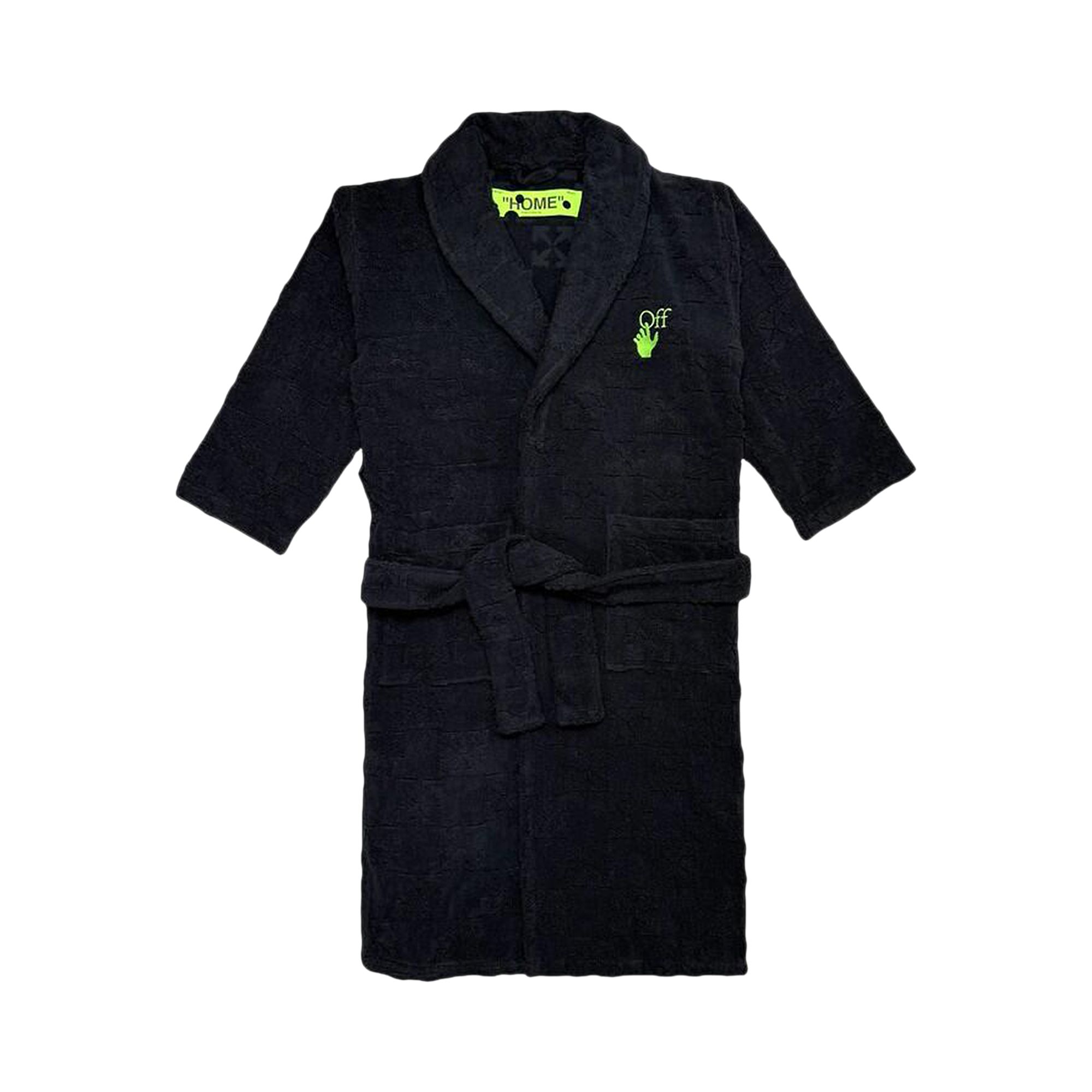 Pre-owned Off-white X Ica Bath Robe 'black/green' | Men's Size S
