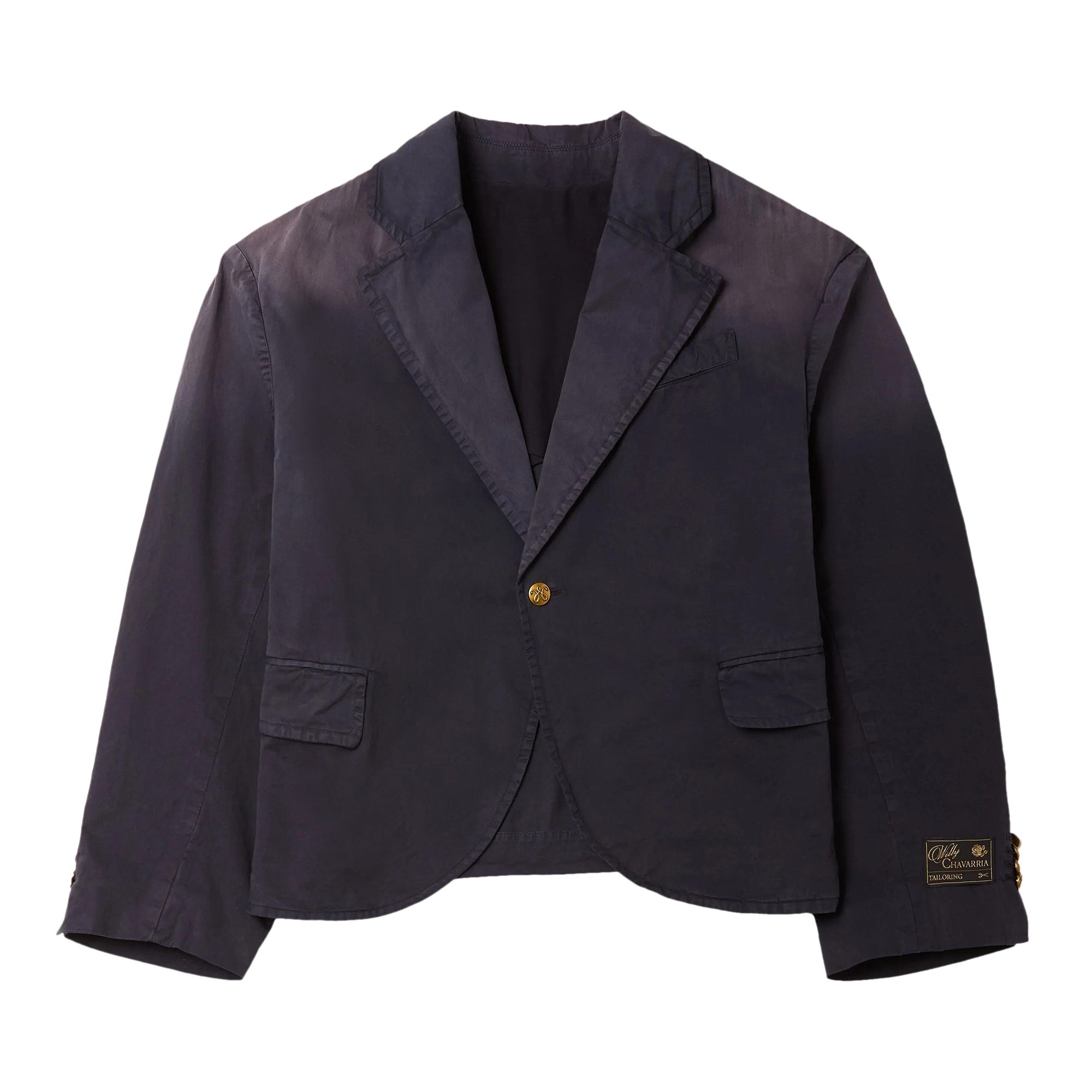 Pre-owned Willy Chavarria Washed Box Cutter Jacket 'navy' | Blue | Men's Size M