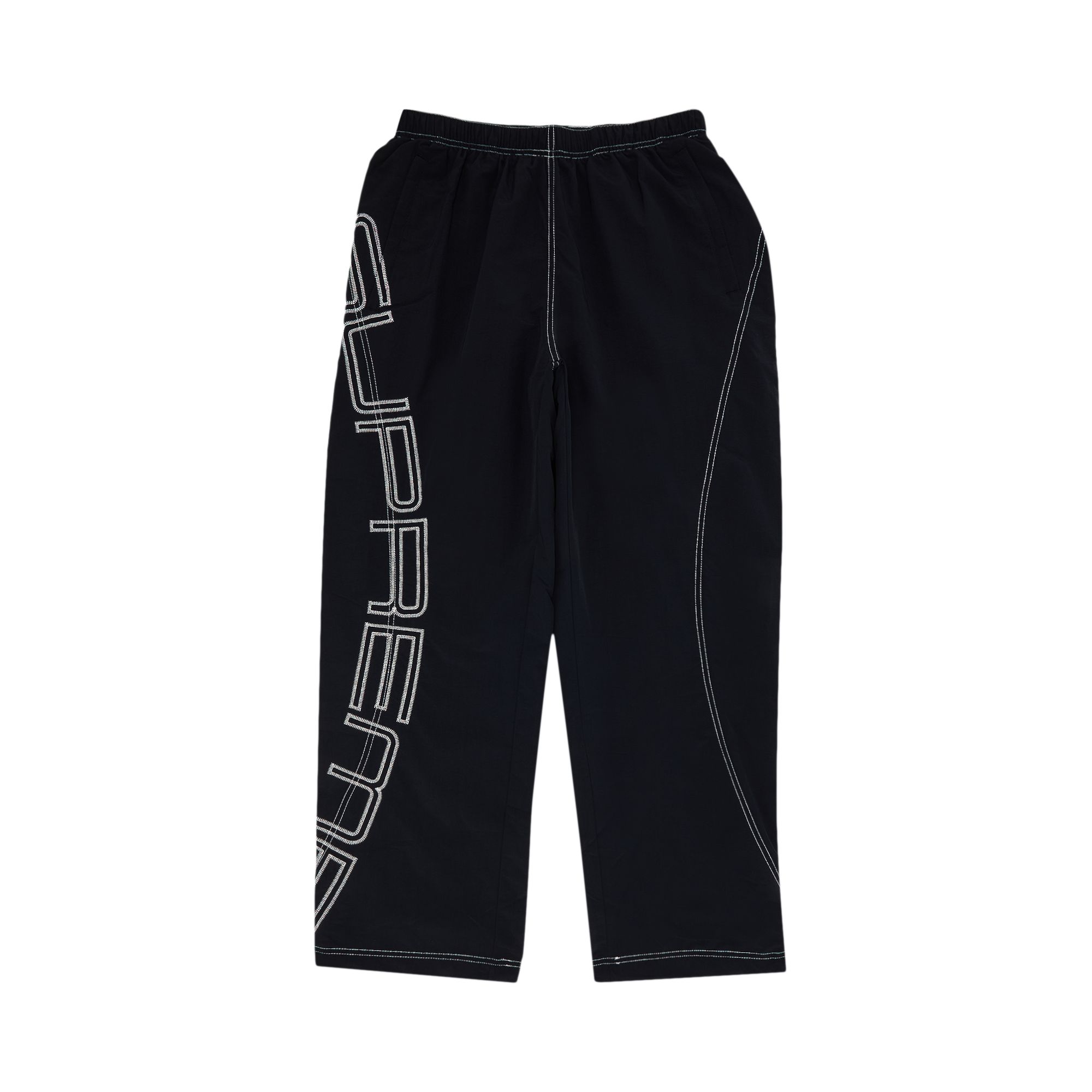Pre-owned Supreme Spellout Embroidered Track Pant 'black' | Men's Size M