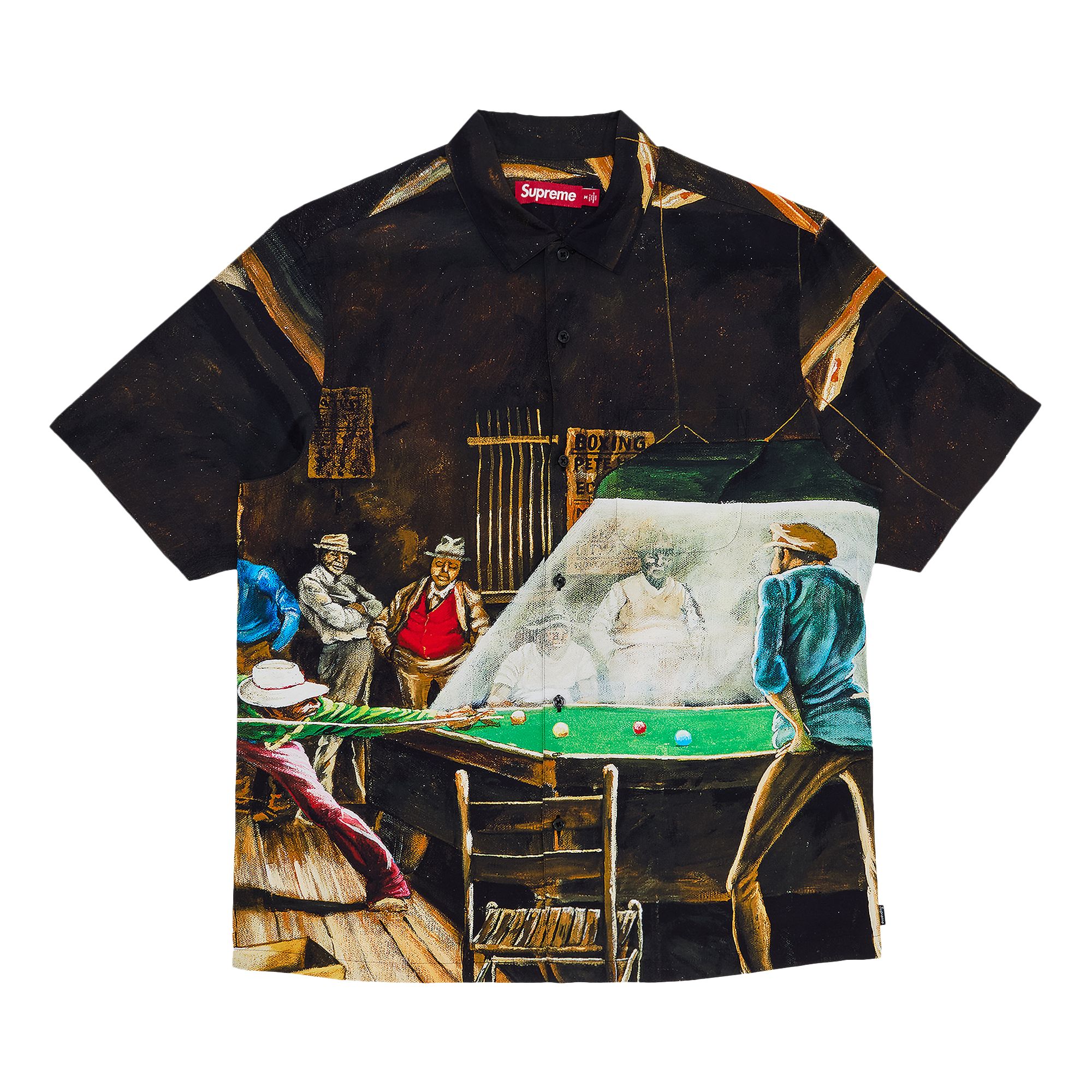 Pre-owned Supreme X Ernie Barnes Short-sleeve Shirt 'pool Hall' | Multi-color | Men's Size M
