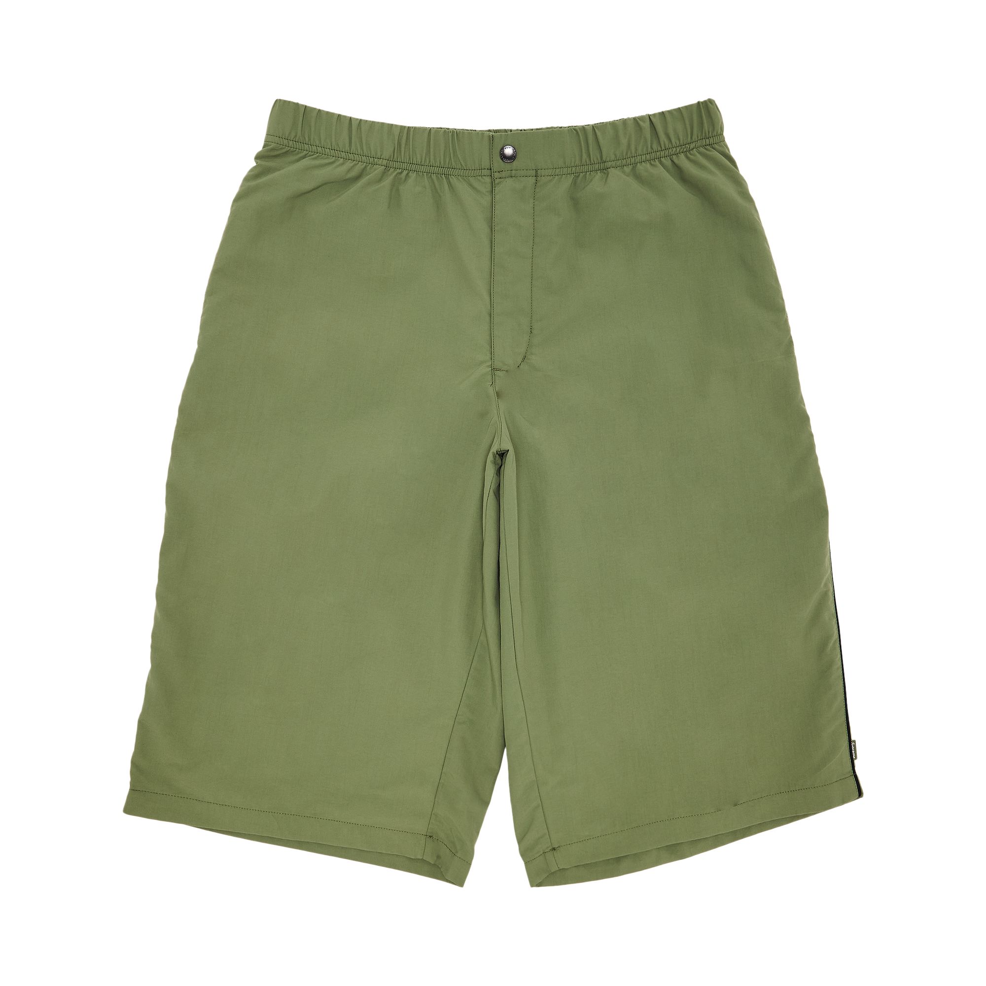 Pre-owned Supreme Long Nylon Short 'olive' | Green | Men's Size M
