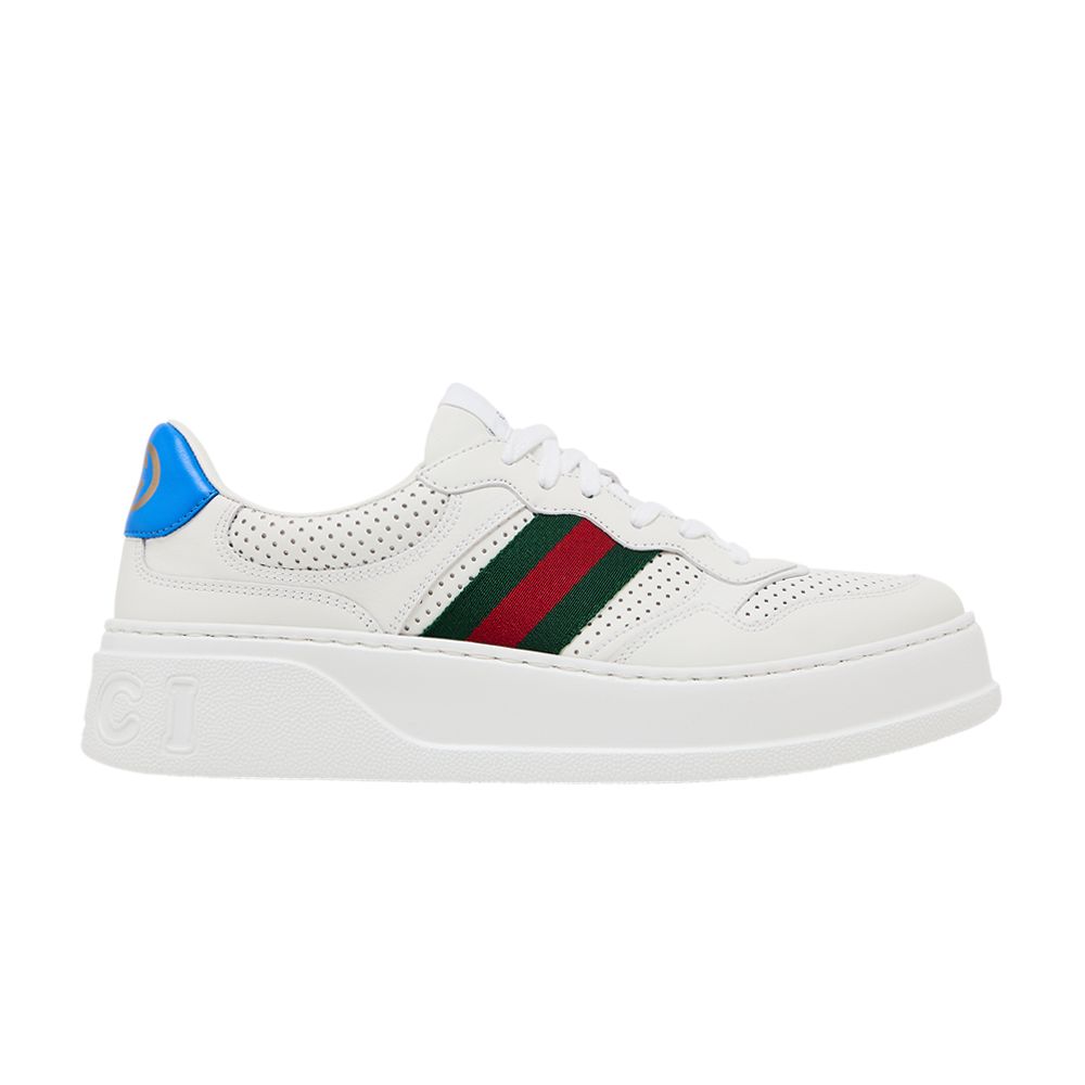 Pre-owned Gucci Wmns Chunky Gg Web Sneaker 'white Blue' | Women's Size 38.5