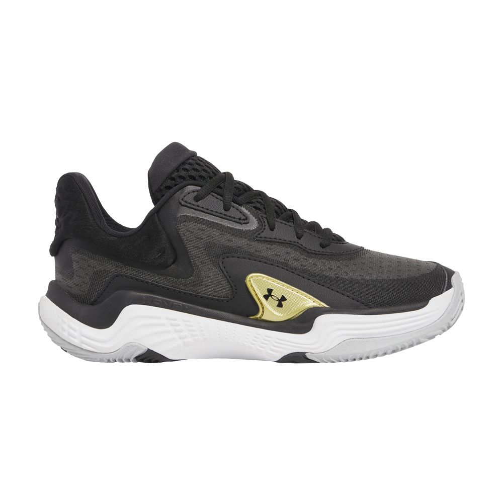Pre-owned Under Armour Spawn 7 'black Metallic Gold' | Men's Size 8