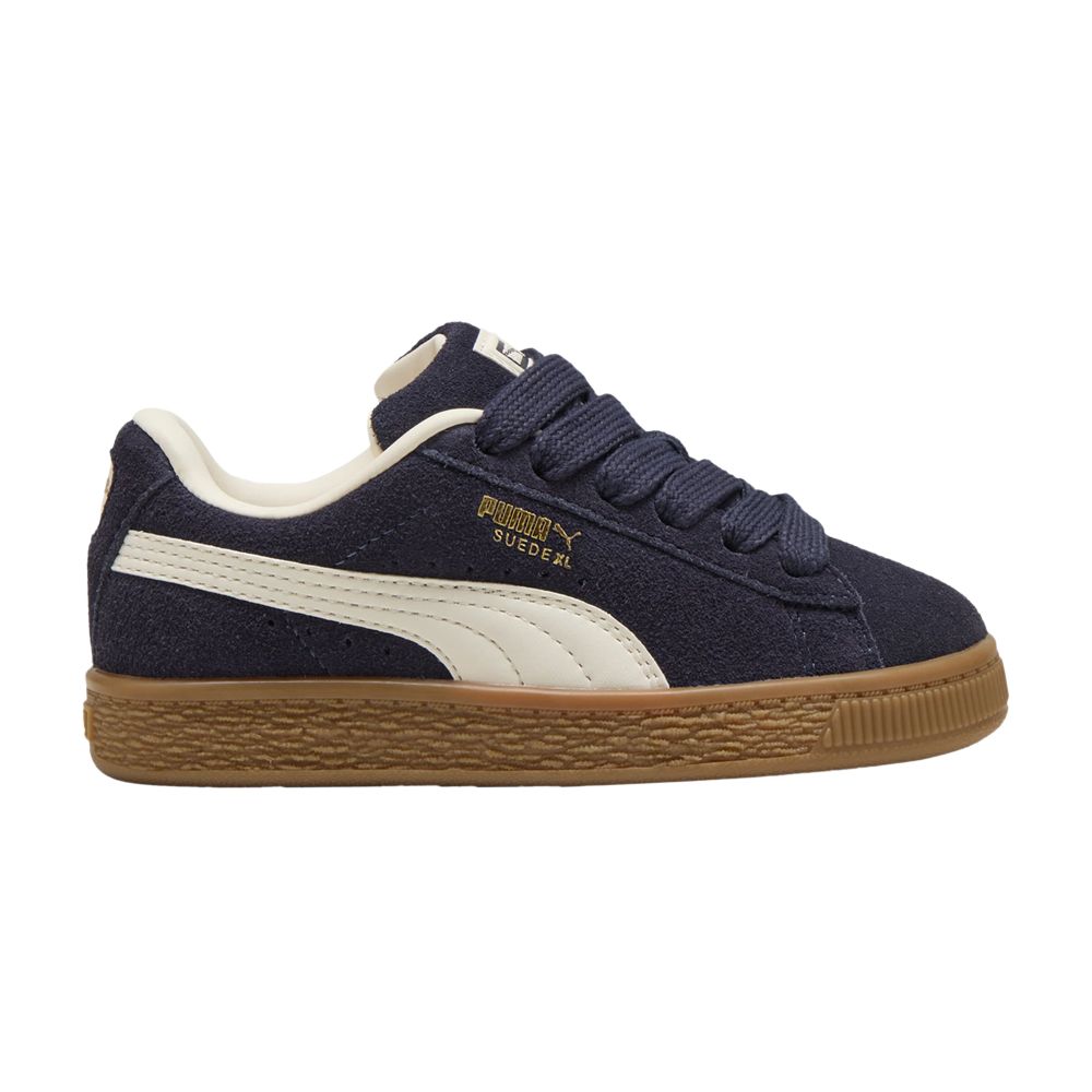 Pre-owned Puma Suede Xl Little Kid 'new Navy Frosted Ivory' | Blue | Kid's Size 10.5