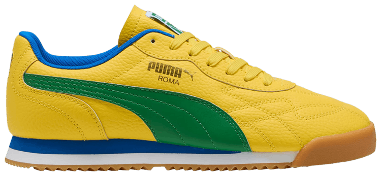 Puma Roma Anniversario   Pele Yellow Archive Green