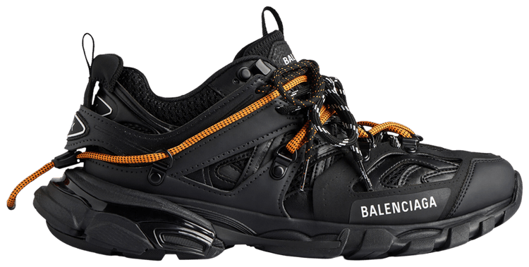 スニーカー BALENCIAGA Men Sneakers 800592 WTRHK 1000 Black Buy Balenciaga Track Trail Laces Sneaker 'Black Orange