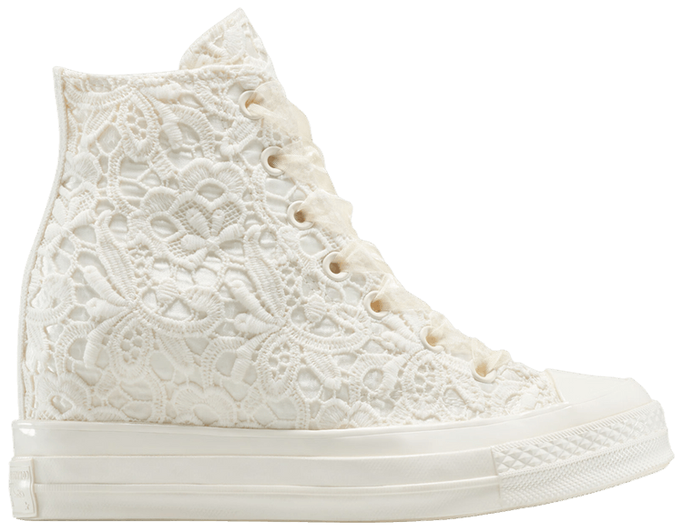 Converse Wmns Chuck 70 Wedge Platform High Crocheted Satin