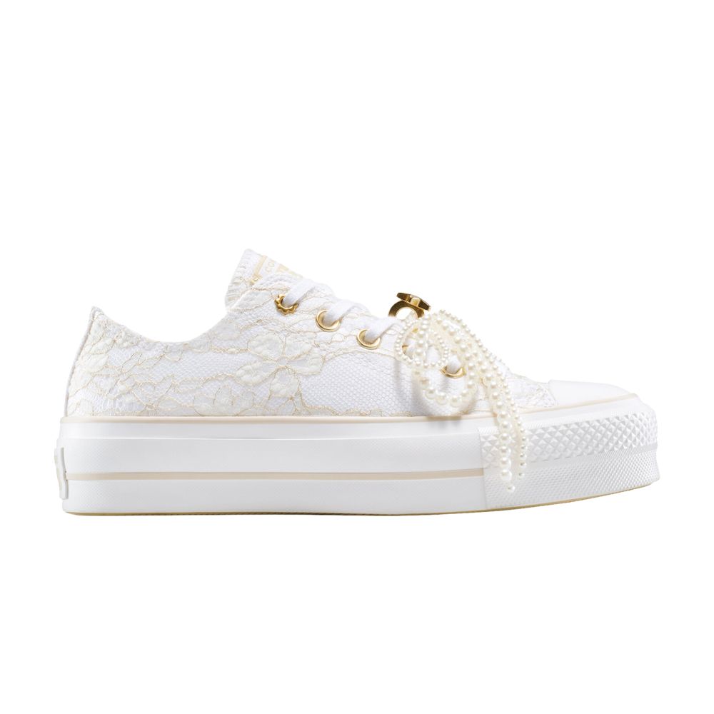 Converse Wmns Chuck Taylor All Star Lift Platform Low 'Pearls' | White | Women's Size 9.5 - A15197C