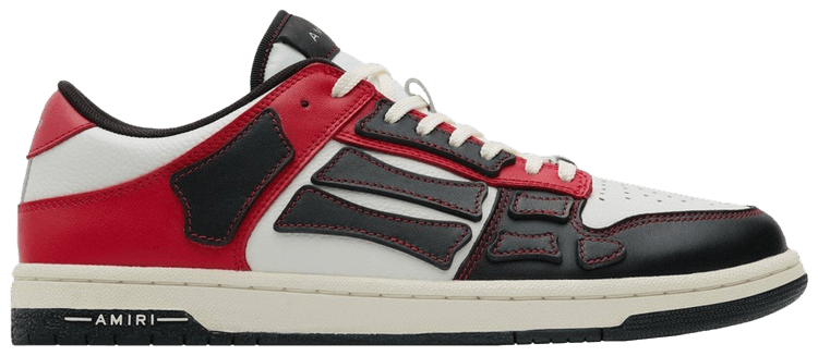 Amiri Skel Top Low Black Red White