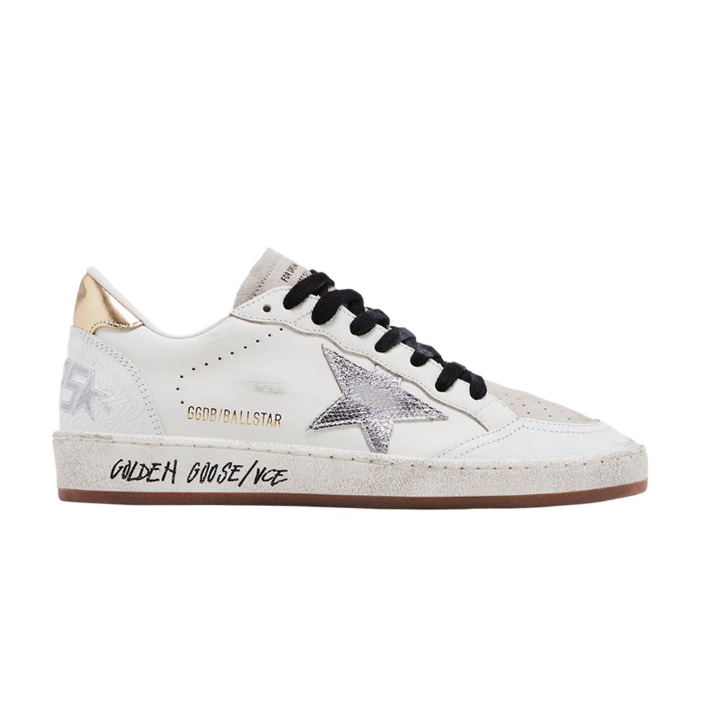 Pre-owned Golden Goose Wmns Ball Star 'white Silver Gold' | Women's Size 36