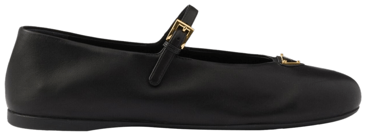 Prada Wmns Nappa Leather Ballerinas Black