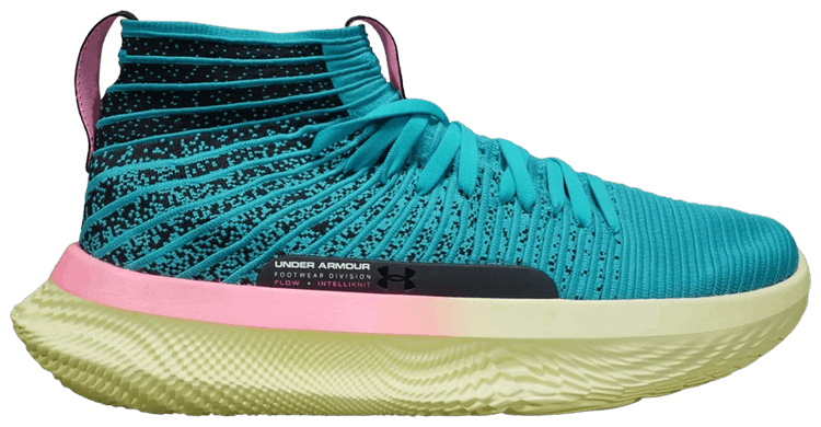 Under Armour Flow FUTR X Elite Teal Pink Yellow