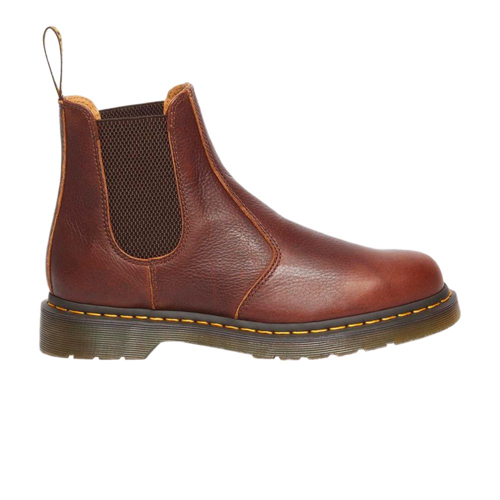 Pre-owned Dr. Martens 2976 Ambassador Leather Chelsea Boot 'cashew' | Red | Men's Size 7