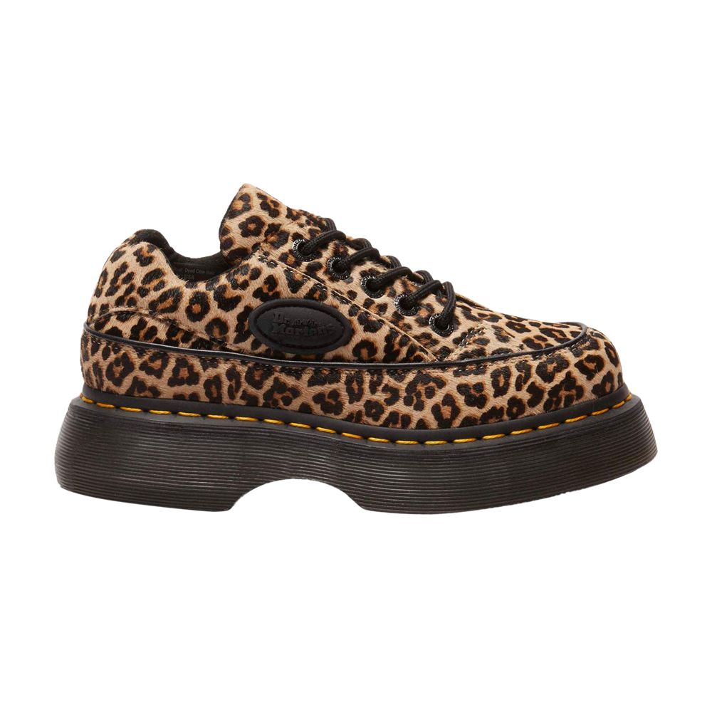 Pre-owned Dr. Martens' Dr. Martens Wmns Buzz 5-eye 'light Tan Leopard' | Women's Size 8