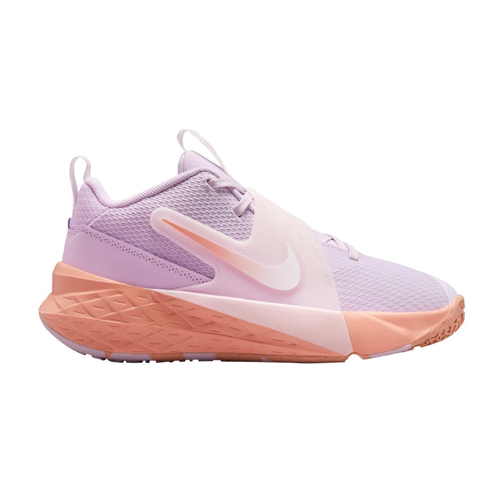 Pre-owned Nike Team Hustle D12 Gs 'doll' | Purple | Kid's Size 3.5