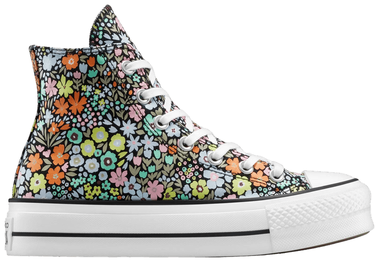 Converse Wmns Chuck Taylor All Star Lift Platform High Allover Florals