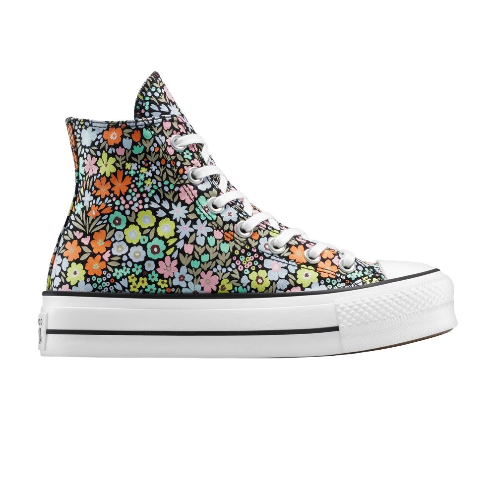 Pre-owned Converse Wmns Chuck Taylor All Star Lift Platform High 'allover Florals' | Multi-color | Women's Siz