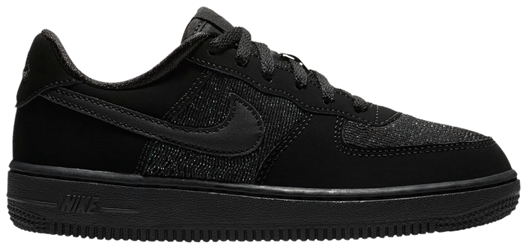 Nike Force 1 Low LV8 PS Triple Black Glitter