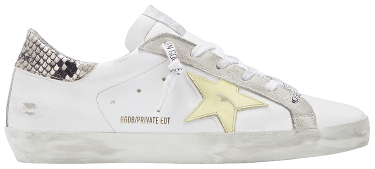 Golden Goose Wmns Superstar White Light Yellow