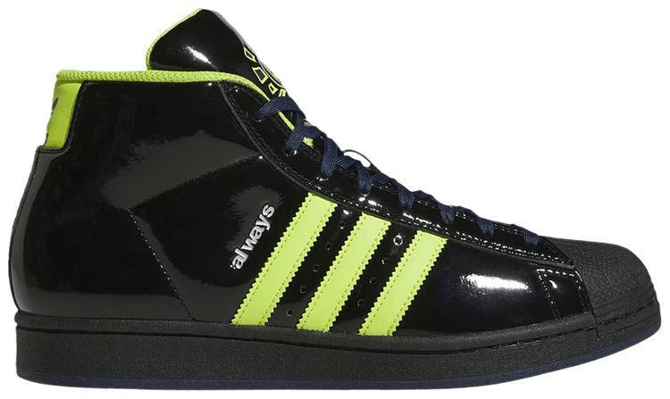 ★Adidas x Always★Pro Model ADV★Black Semi Solar Slime Always x adidas Pro Model ADV 