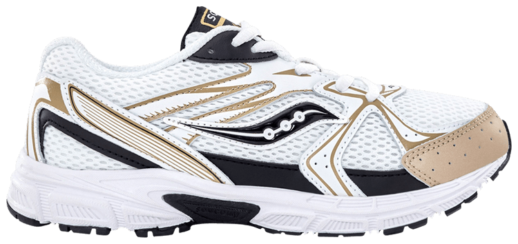 Saucony Grid Ride Millennium KDZ Big Kid White Gold Black