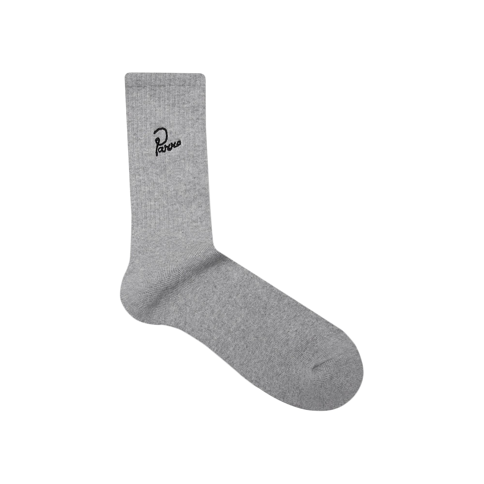 Pre-owned Parra Signature Crew Socks 'grey' | Men's Size Onesize