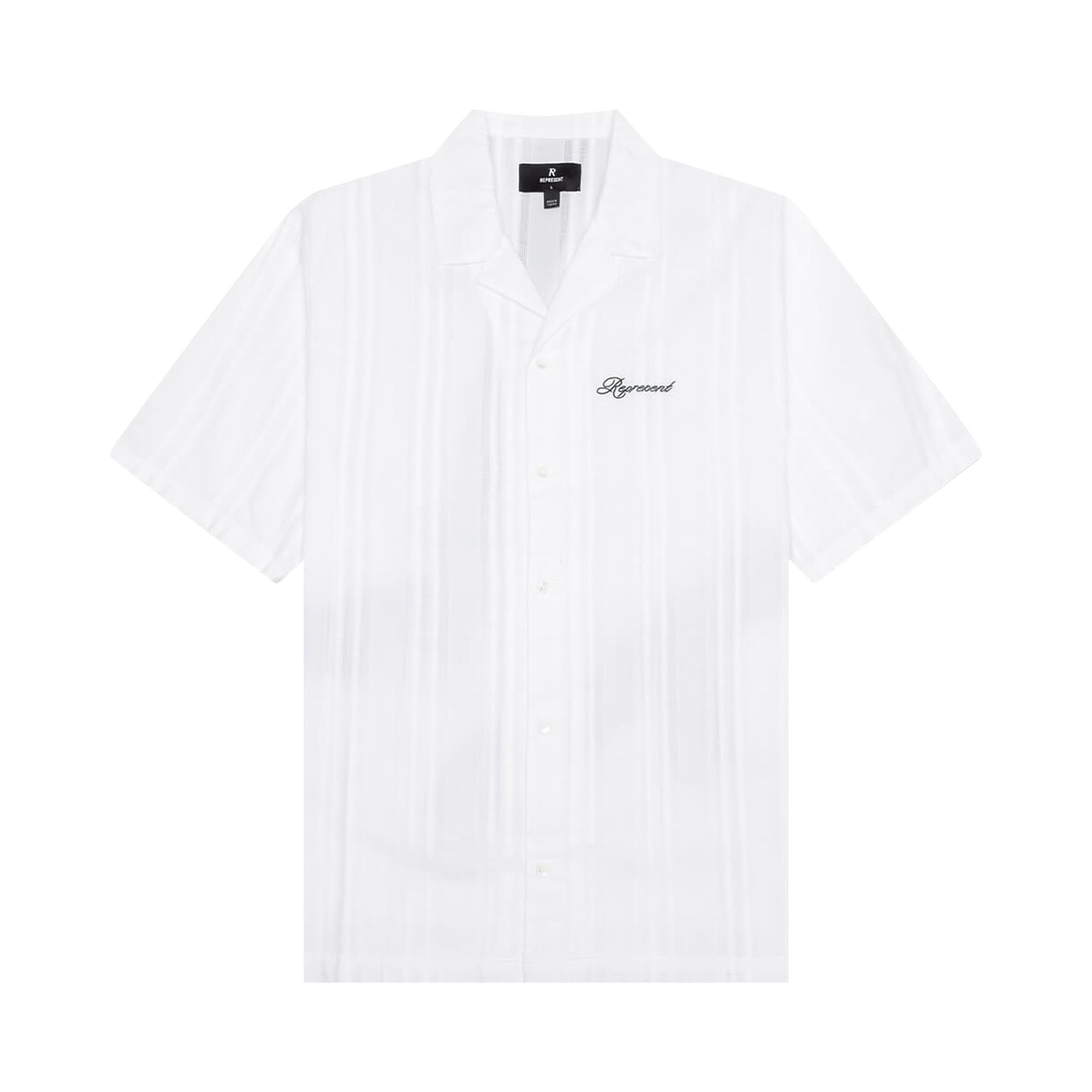 Pre-owned Represent Clo Embroidered Bowling Shirt 'antique White' | Men's Size Xxl