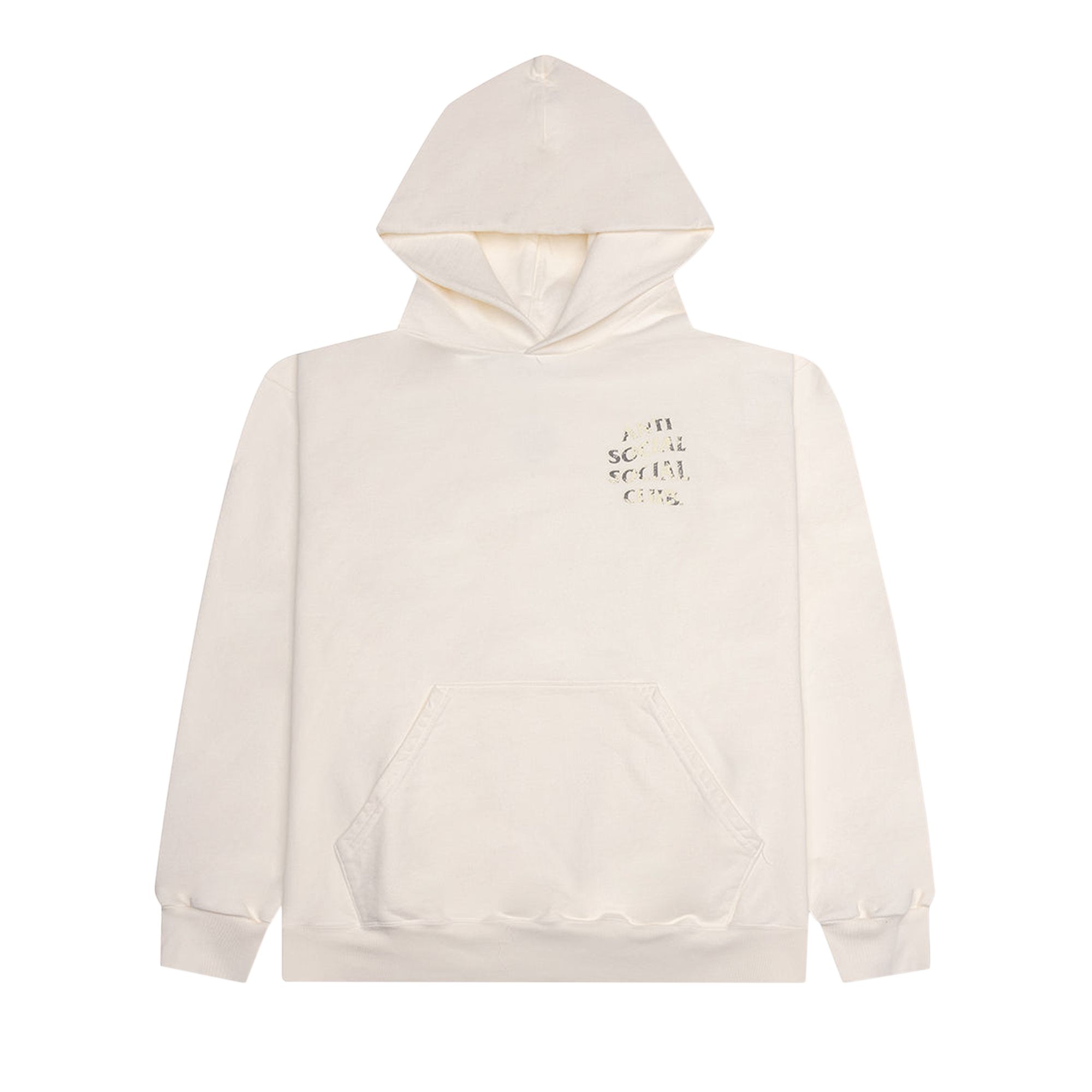 Pre-owned Anti Social Social Club Mind Game Weathered Hoodie 'natural' | Tan | Men's Size Xxl