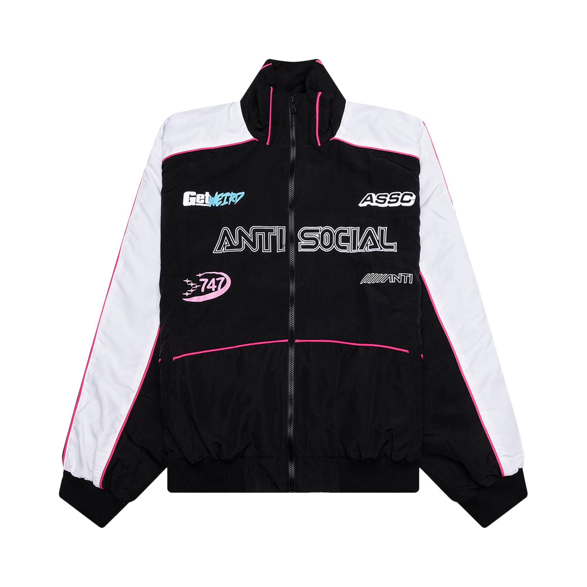Pre-owned Anti Social Social Club Racing Track Jacket 'black' | Men's Size S