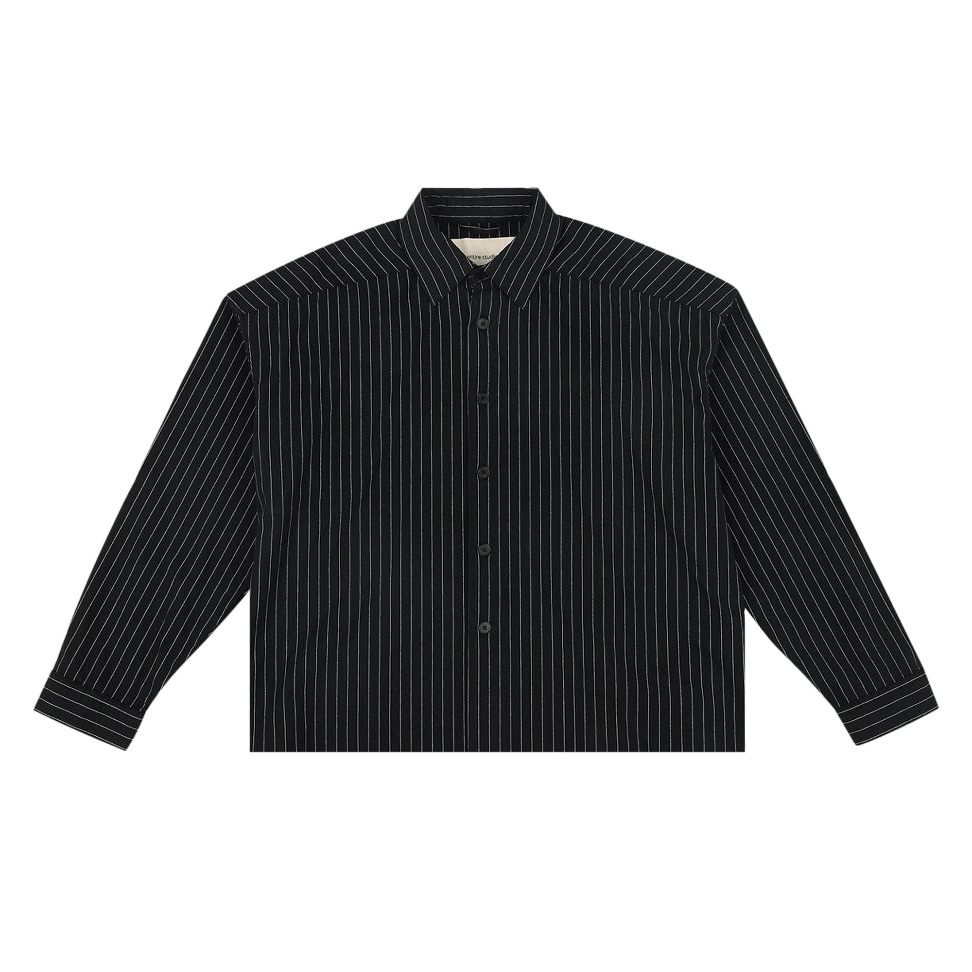 Pre-owned Entire Studios Miller Shirt 'nocturne' | Blue | Men's Size L