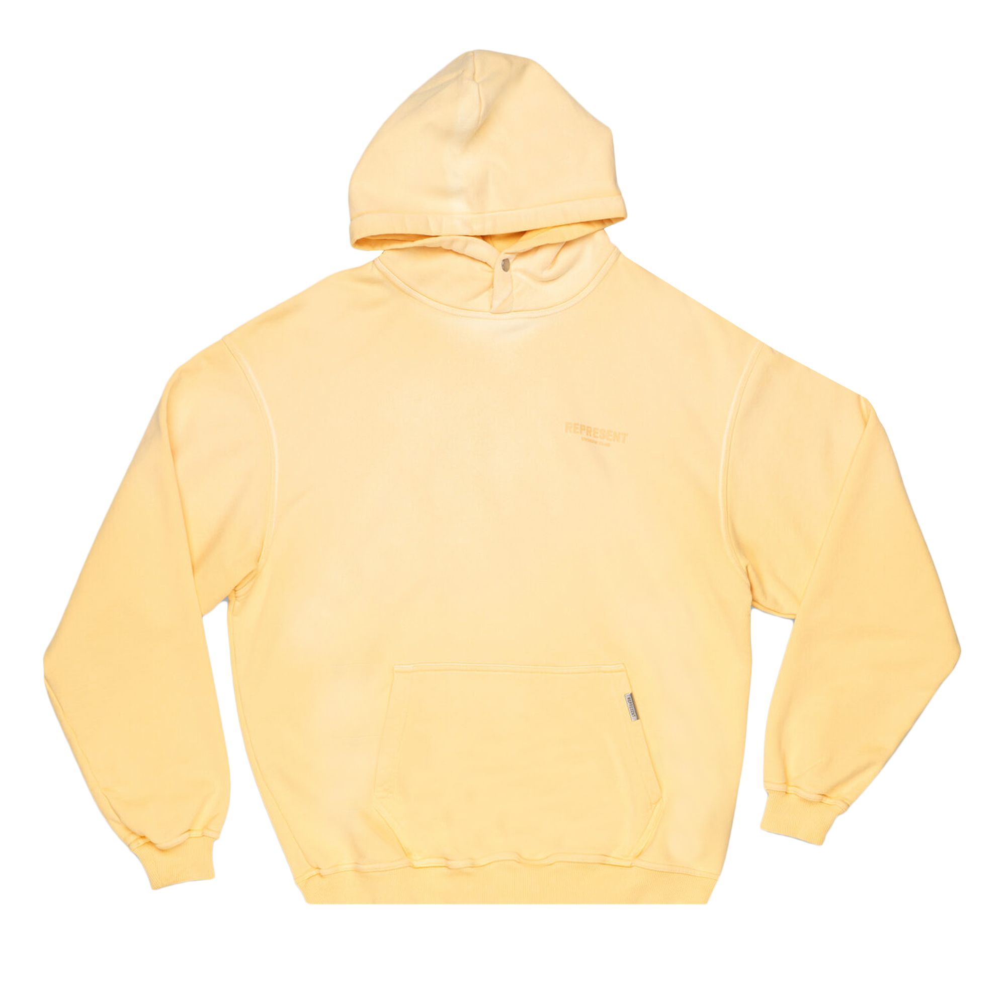 Pre-owned Represent Clo Owners Club Hoodie 'pastel Yellow' | Men's Size Xl
