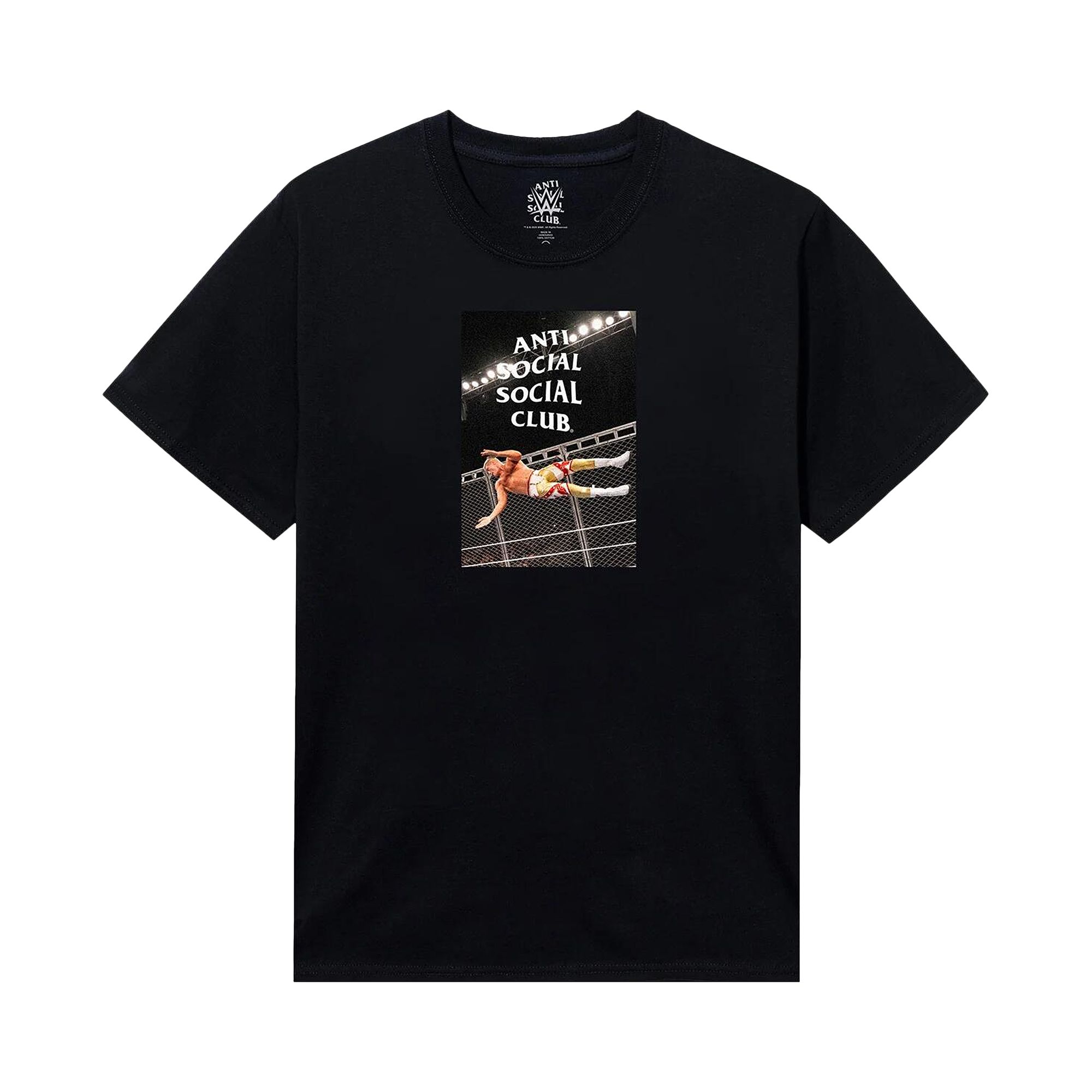 Pre-owned Anti Social Social Club X Wwe American Nightmare Tee 'black' | Men's Size S