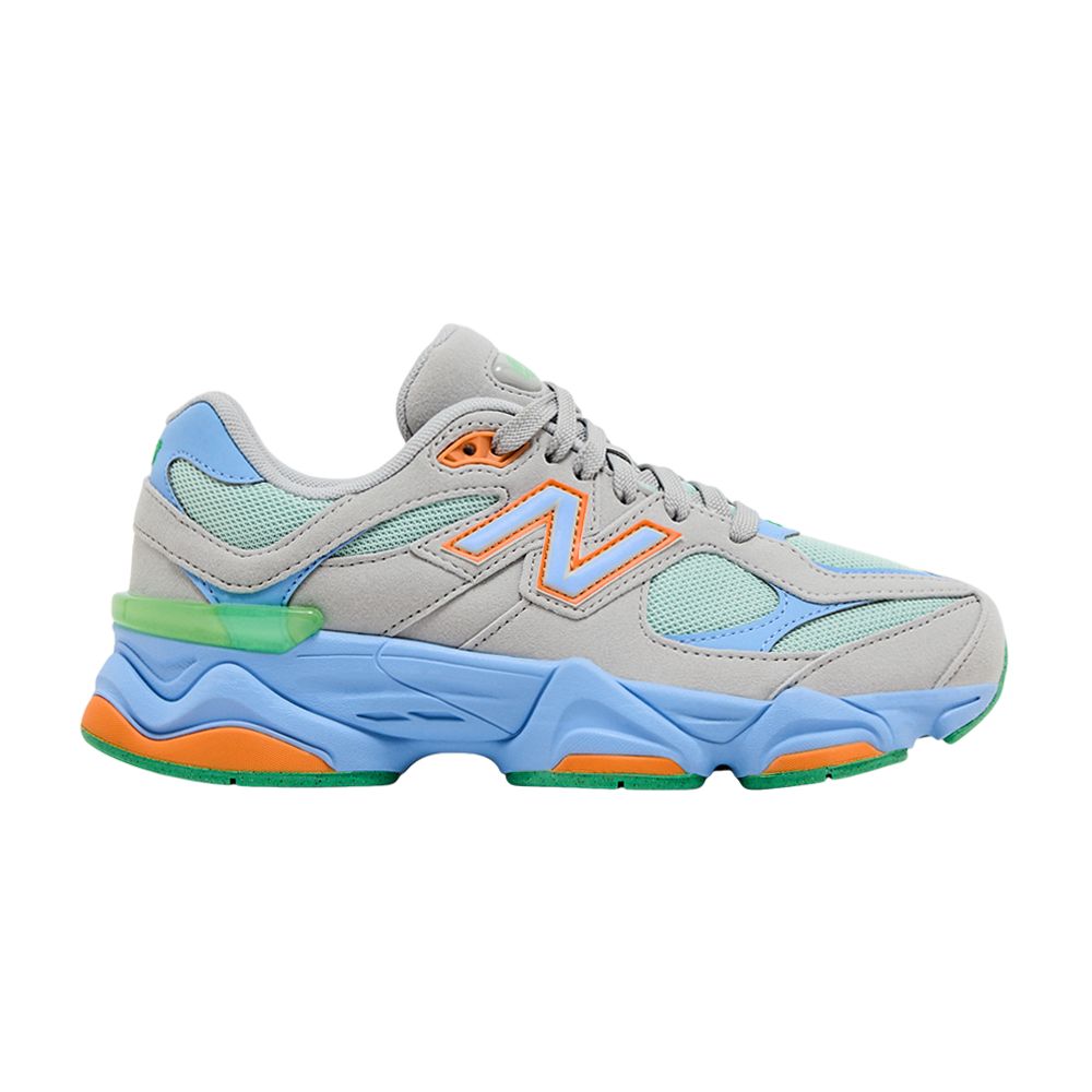 Pre-owned New Balance 9060 Big Kid 'raincloud Electric Sky' | Grey | Kid's Size 6