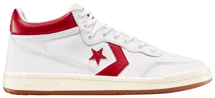 Converse Fastbreak Pro Leather Mid Metallic White Red