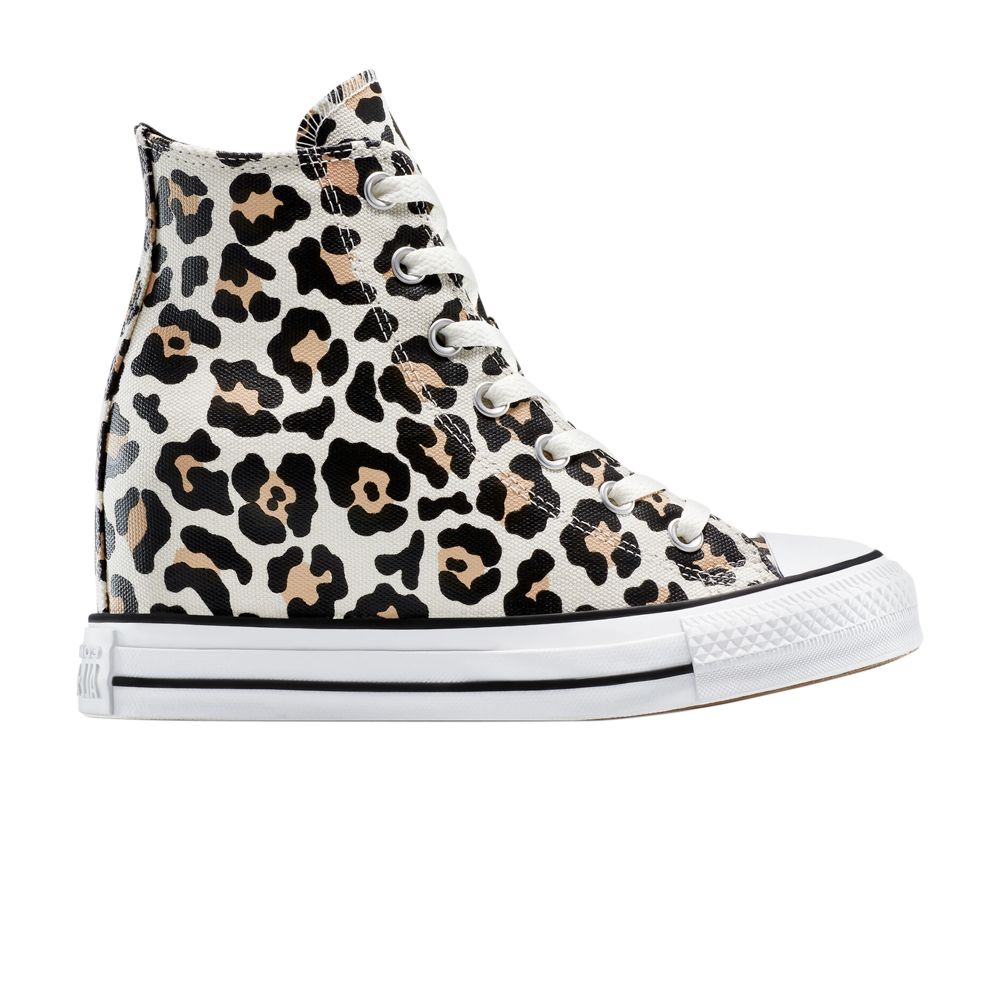 Pre-owned Converse Wmns Chuck Taylor All Star Wedge Platform High 'leopard' | White | Women's Size 9.5